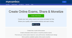 Desktop Screenshot of myexambox.com